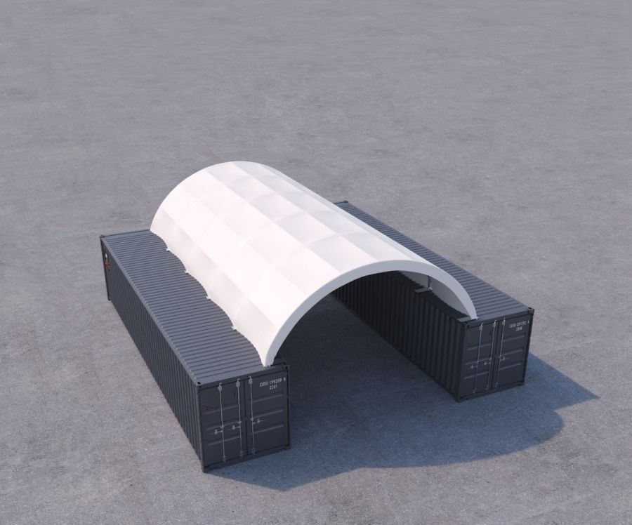 20&prime; x 40&prime; Fabric Container Shelter - CONTAINERS DIRECT PTY LTD