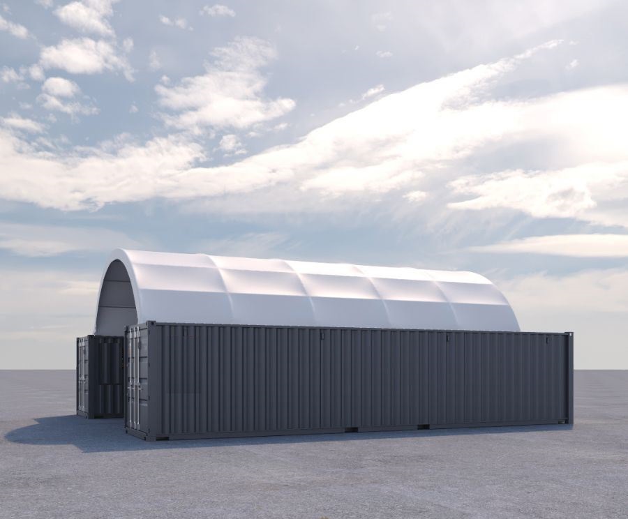 20&prime; x 40&prime; Fabric Container Shelter - CONTAINERS DIRECT PTY LTD